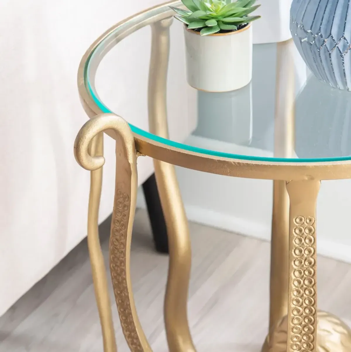 Atlantica End Table - Gold