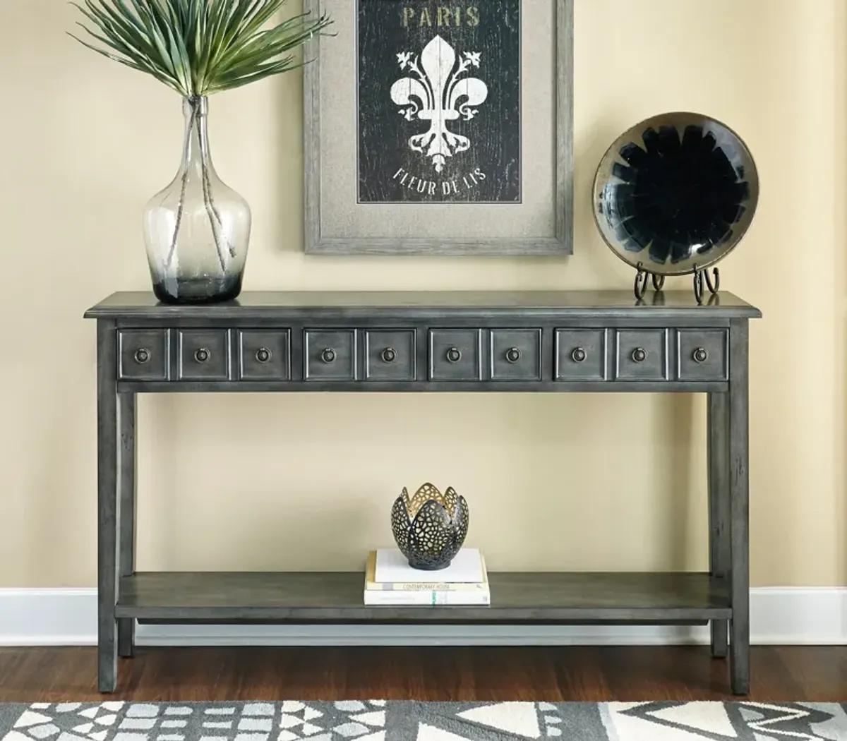 Jovie 60" Console Table - Gray