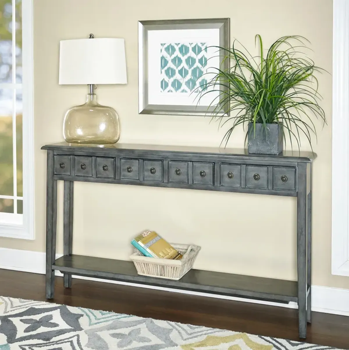 Jovie 60" Console Table - Gray