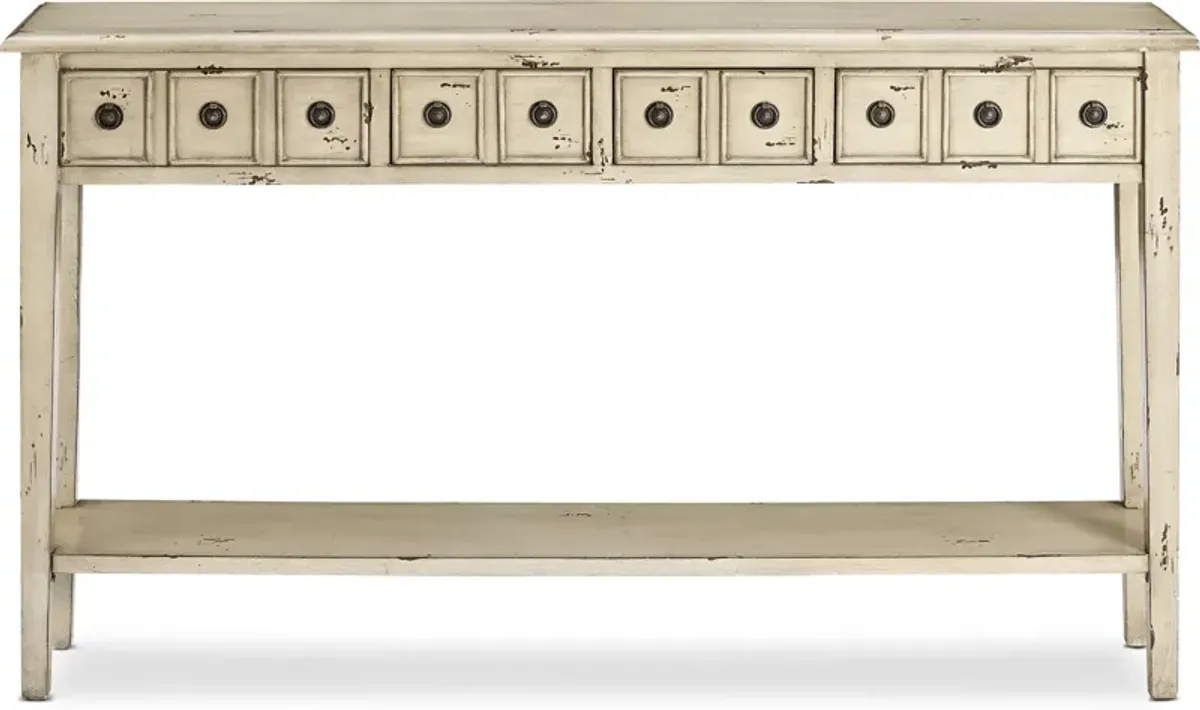 Jovie 60" Console Table - Cream