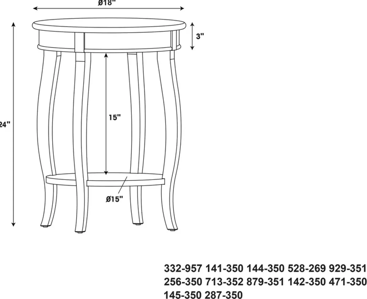 Sydney Accent Table - Black