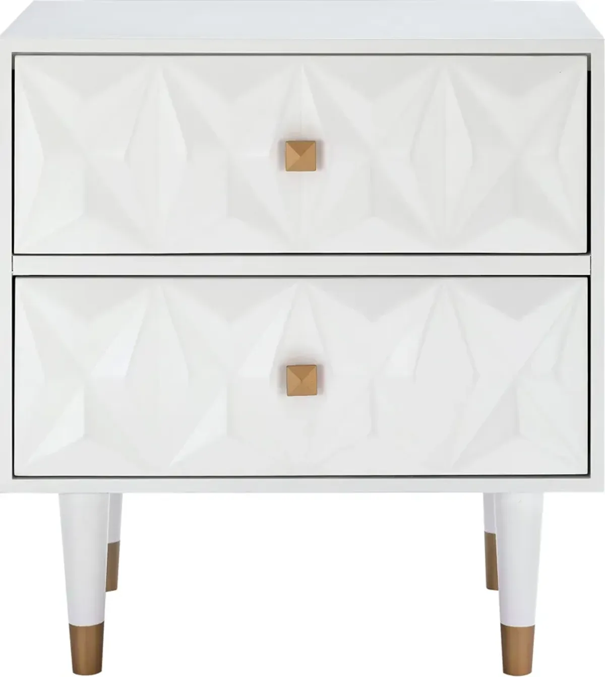 Brynlynn 2 Drawer Nightstand - White