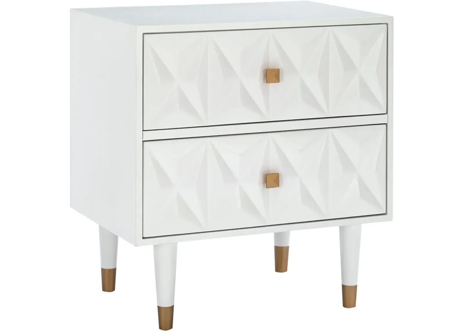 Brynlynn 2 Drawer Nightstand - White