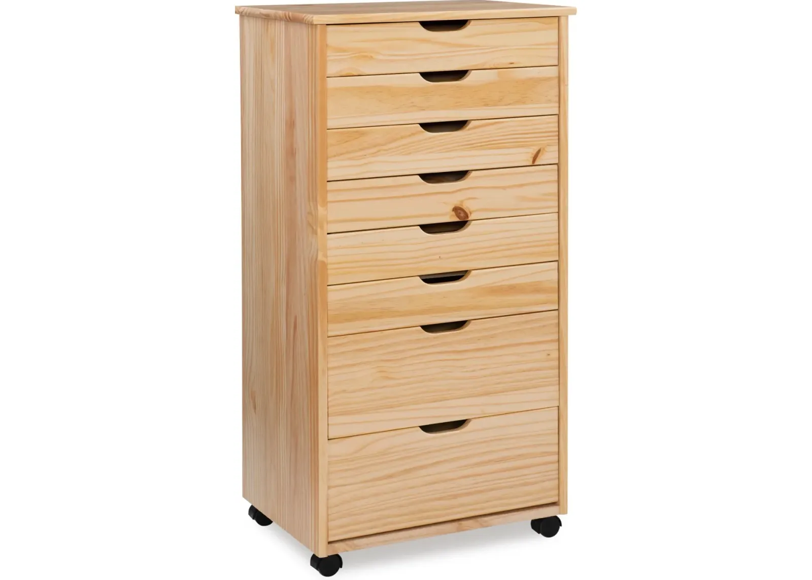 Bonnie 8-Drawer Storage Cart - Natural