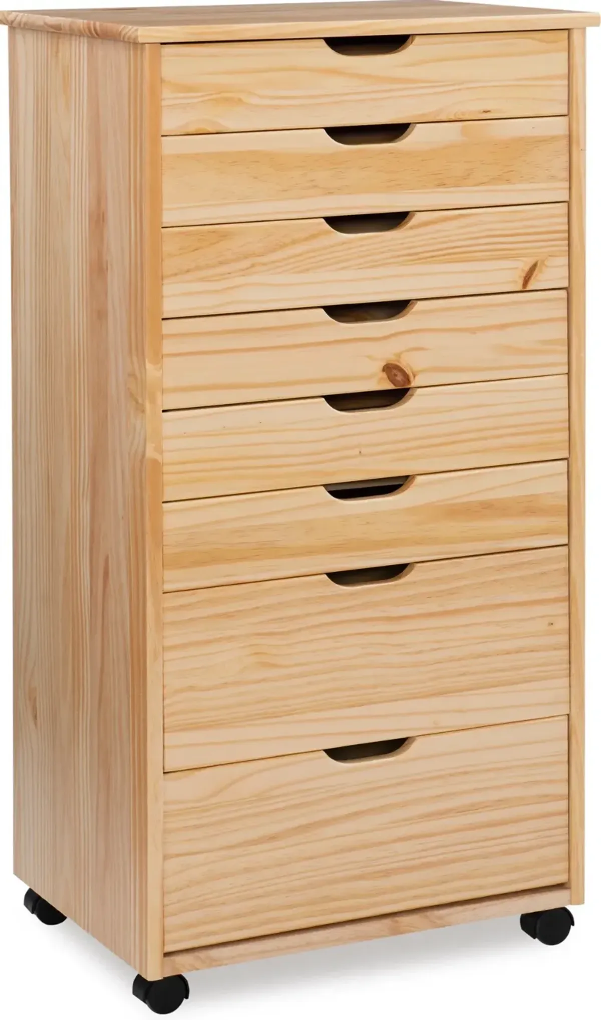 Bonnie 8-Drawer Storage Cart - Natural