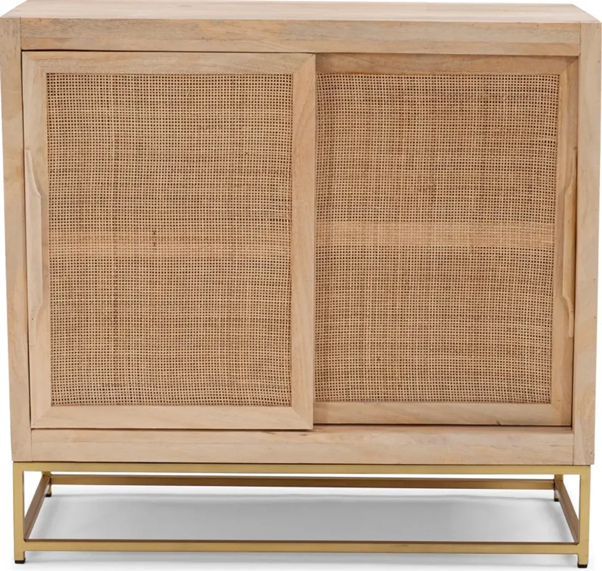 Gelda Rattan Cabinet with Sliding Doors