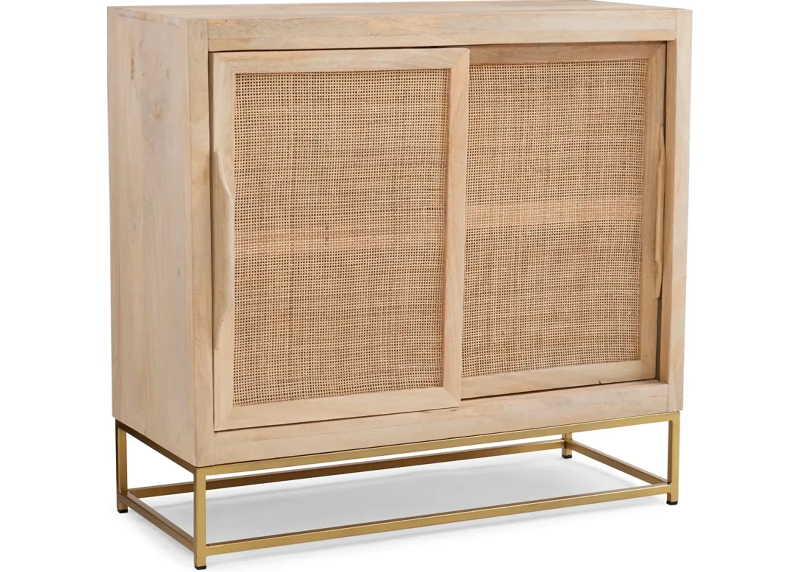 Gelda Rattan Cabinet with Sliding Doors