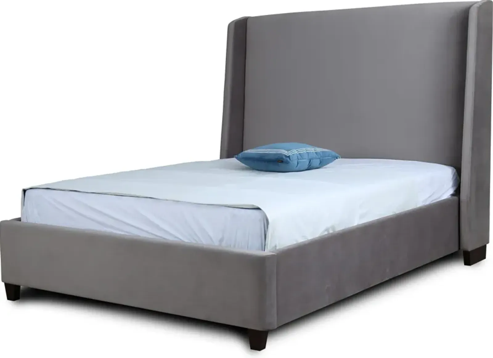 Theron Queen Upholstered Platform Bed - Portobello