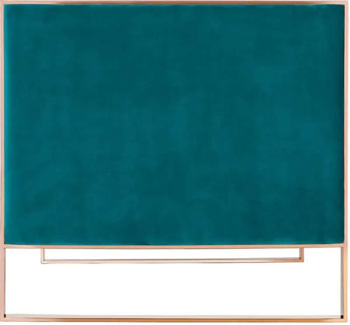 Dobrev Loveseat - Teal/Rose Gold