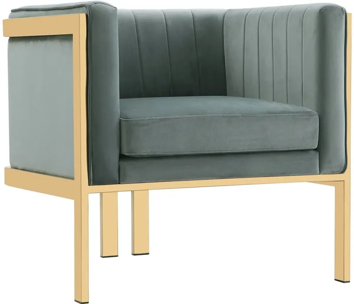 Salma Set of 2 Accent Chairs - Grey