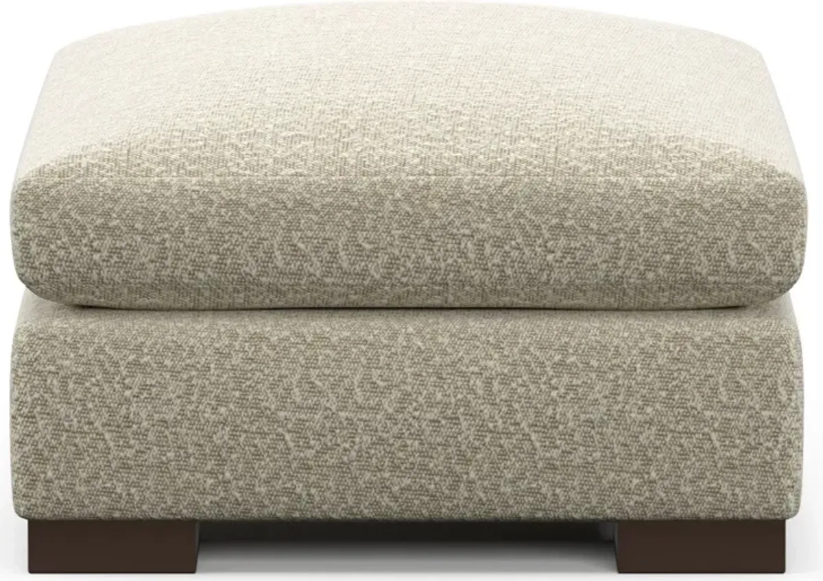 Ethan Foam Comfort Ottoman - Bloke Cotton