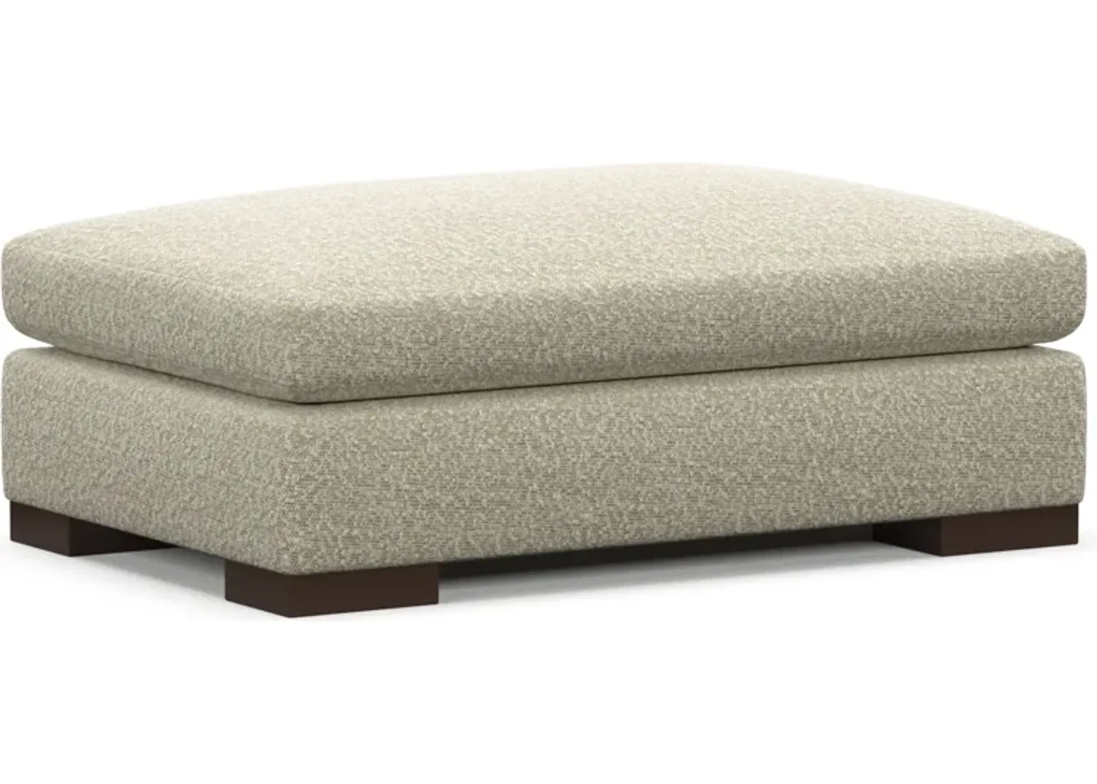 Ethan Foam Comfort Ottoman - Bloke Cotton