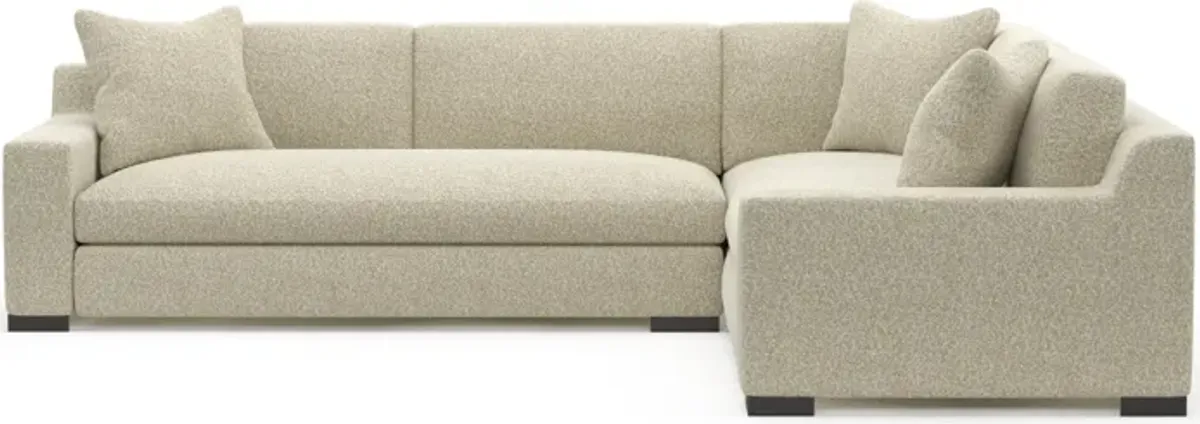 Ethan 2-Piece Foam Comfort Sectional with Left-Facing Sofa - Bloke Cotton