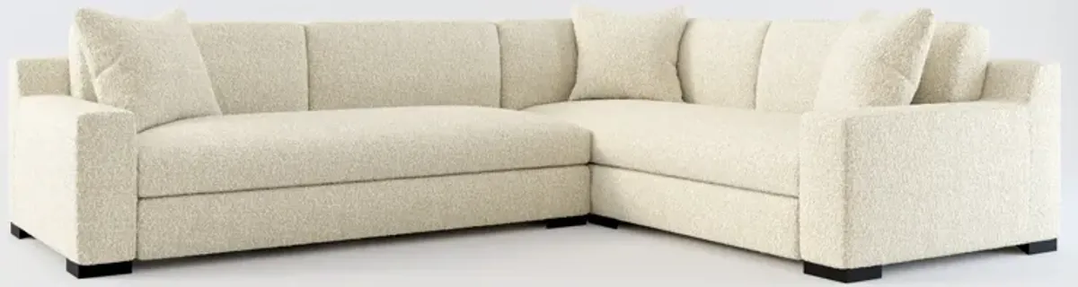 Ethan 2-Piece Foam Comfort Sectional with Left-Facing Sofa - Bloke Cotton