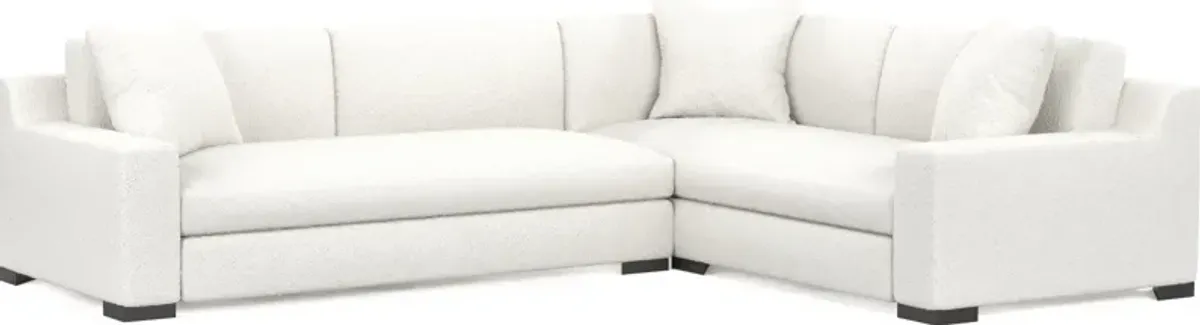 Ethan 2-Piece Foam Comfort Sectional  with Left-Facing Sofa - Bloke Snow