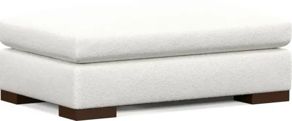 Ethan Hybrid Comfort Ottoman - Bloke Snow