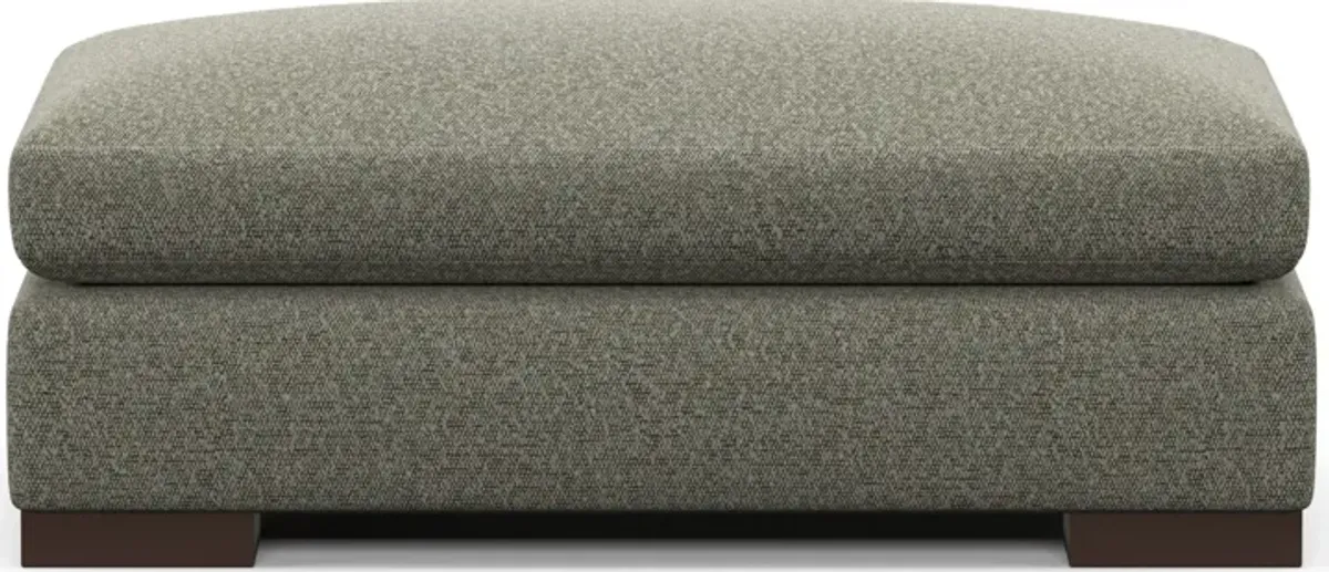 Ethan Foam Comfort Ottoman - Bloke Smoke