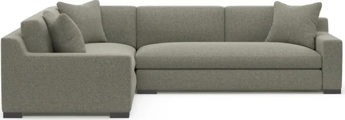 Ethan 2-Piece Foam Comfort Sectional with Right-Facing Sofa - Bloke Smoke