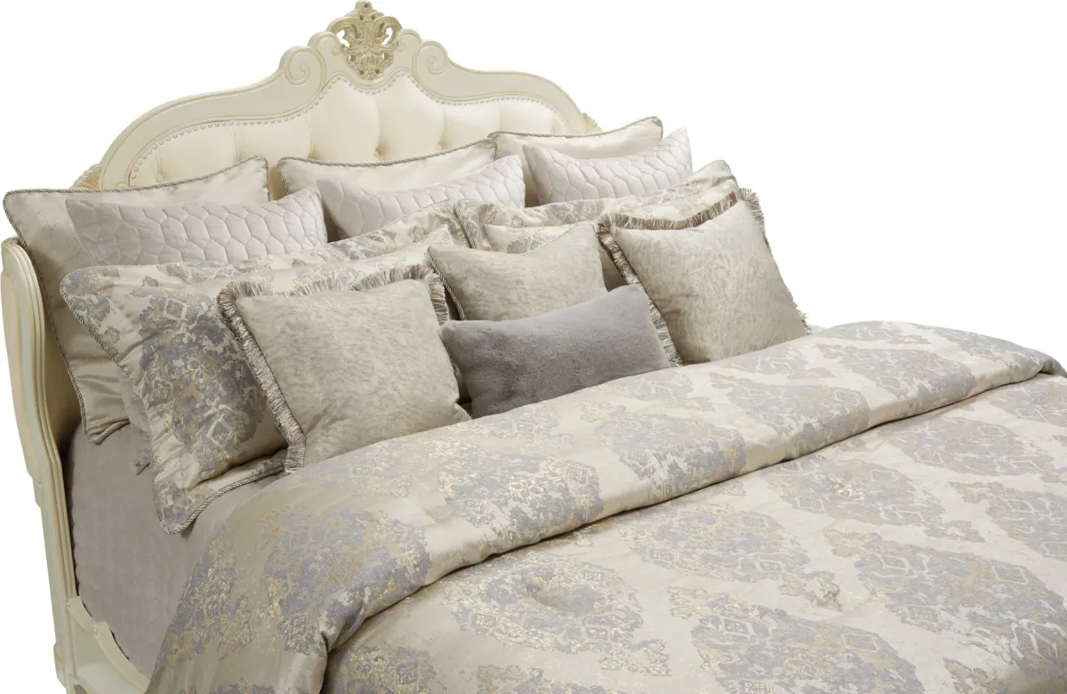 Bennett 10-Piece King Comforter Set by Michael Amini