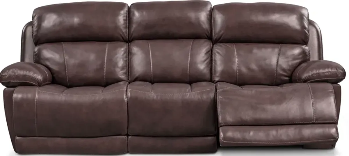 Monte Carlo Dual-Power Reclining Sofa - Chocolate