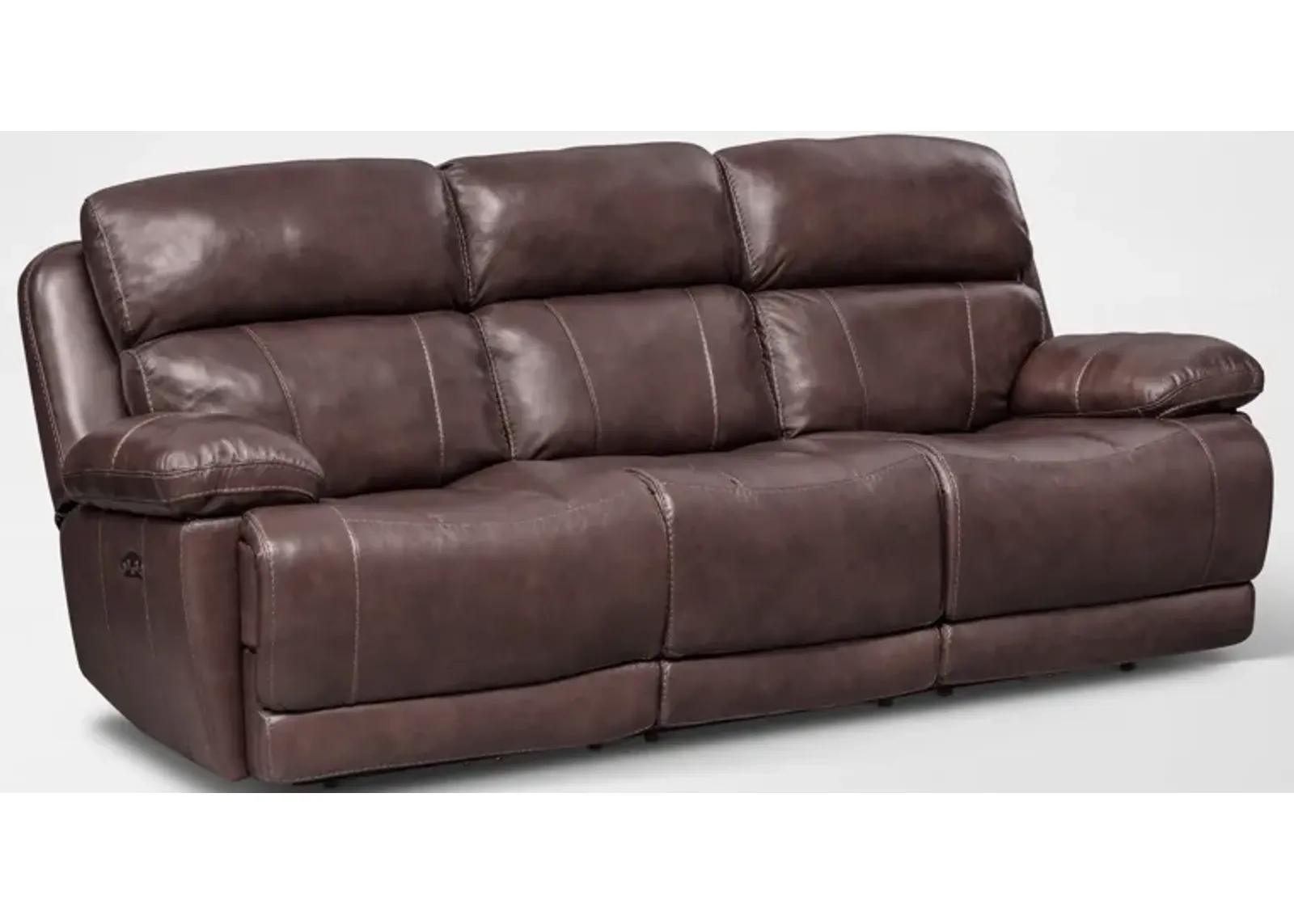 Monte Carlo Dual-Power Reclining Sofa - Chocolate