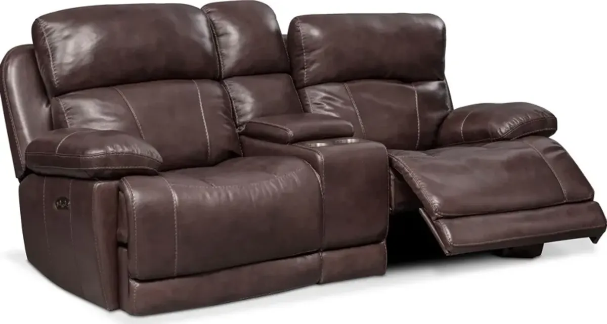 Monte Carlo Dual-Power Reclining Loveseat - Chocolate