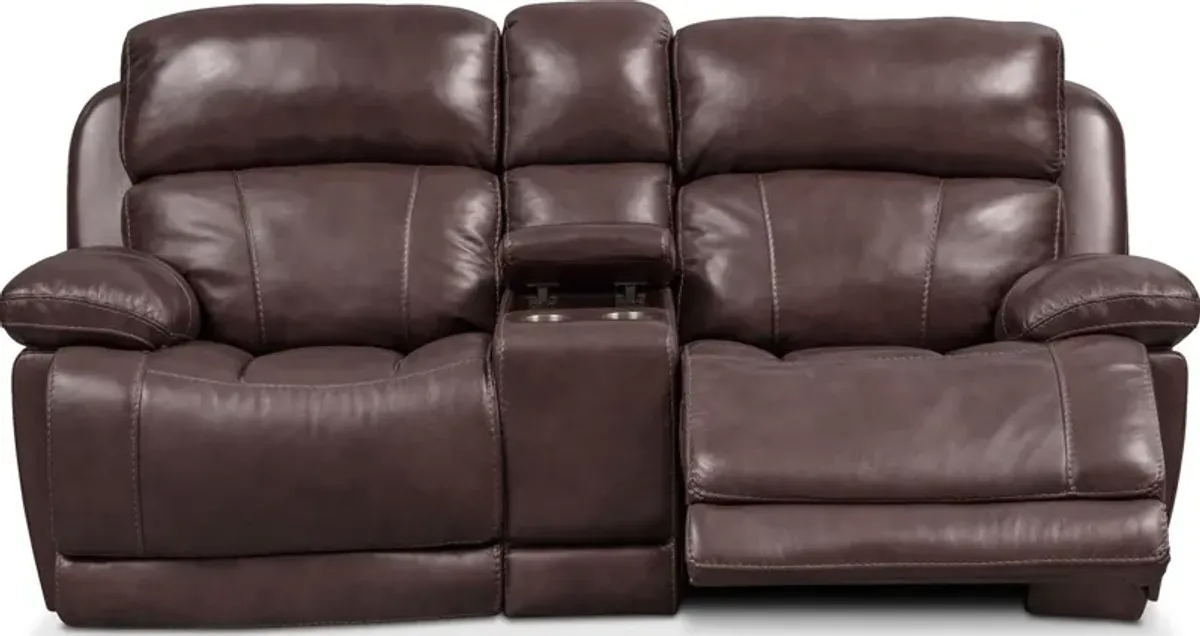 Monte Carlo Dual-Power Reclining Loveseat - Chocolate