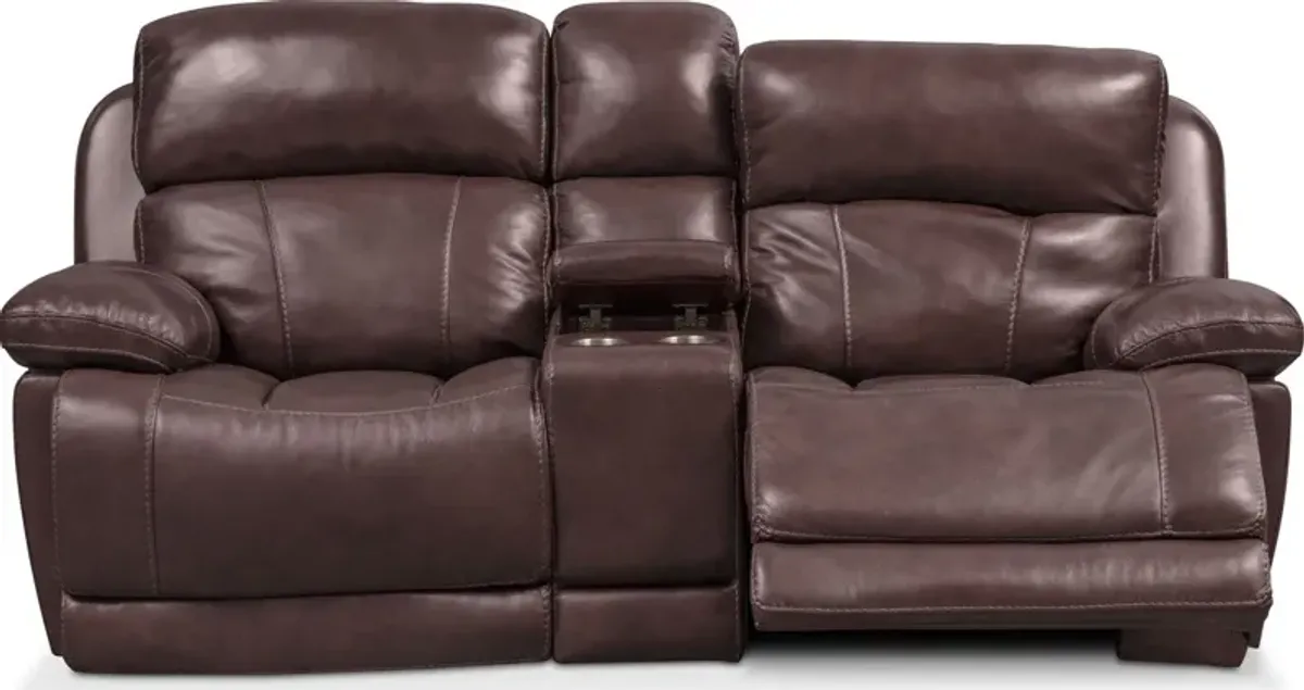 Monte Carlo Dual-Power Reclining Loveseat - Chocolate