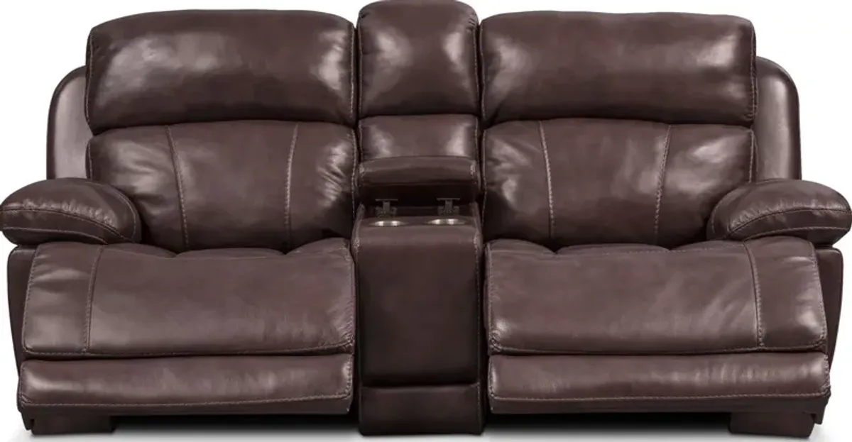 Monte Carlo Dual-Power Reclining Loveseat - Chocolate