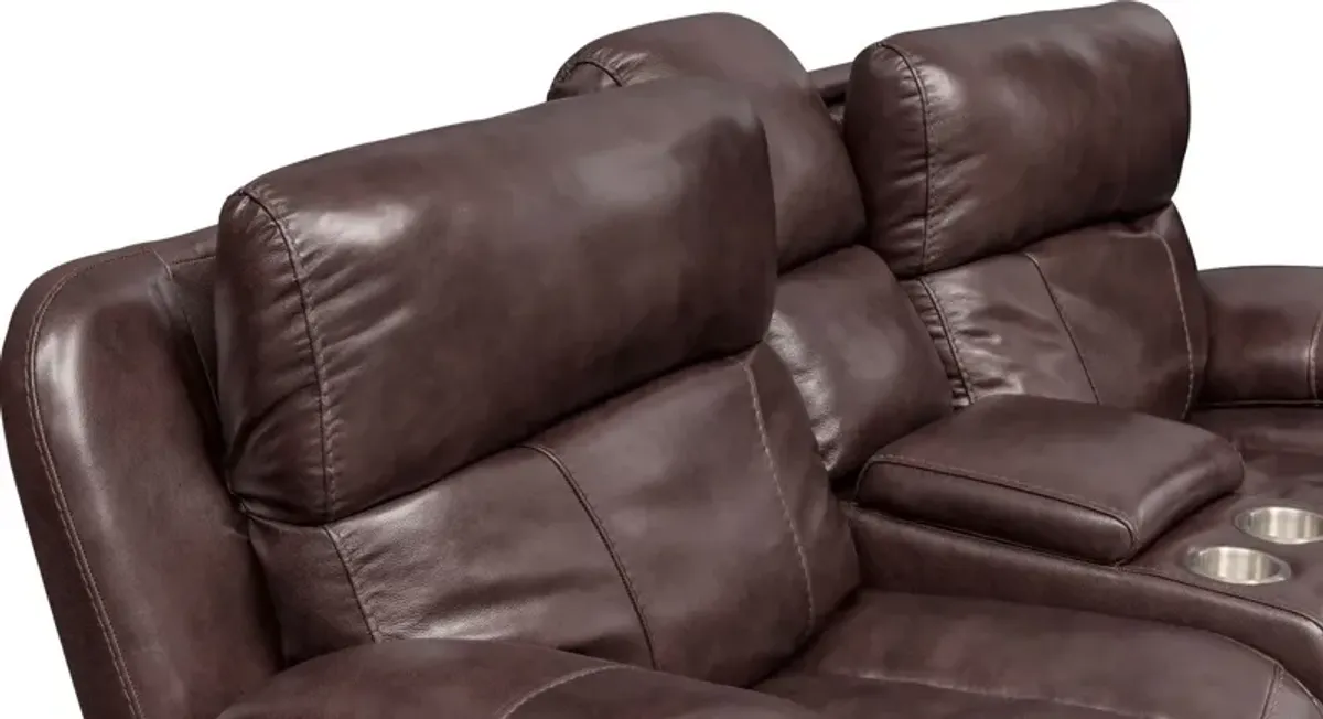 Monte Carlo Dual-Power Reclining Loveseat - Chocolate