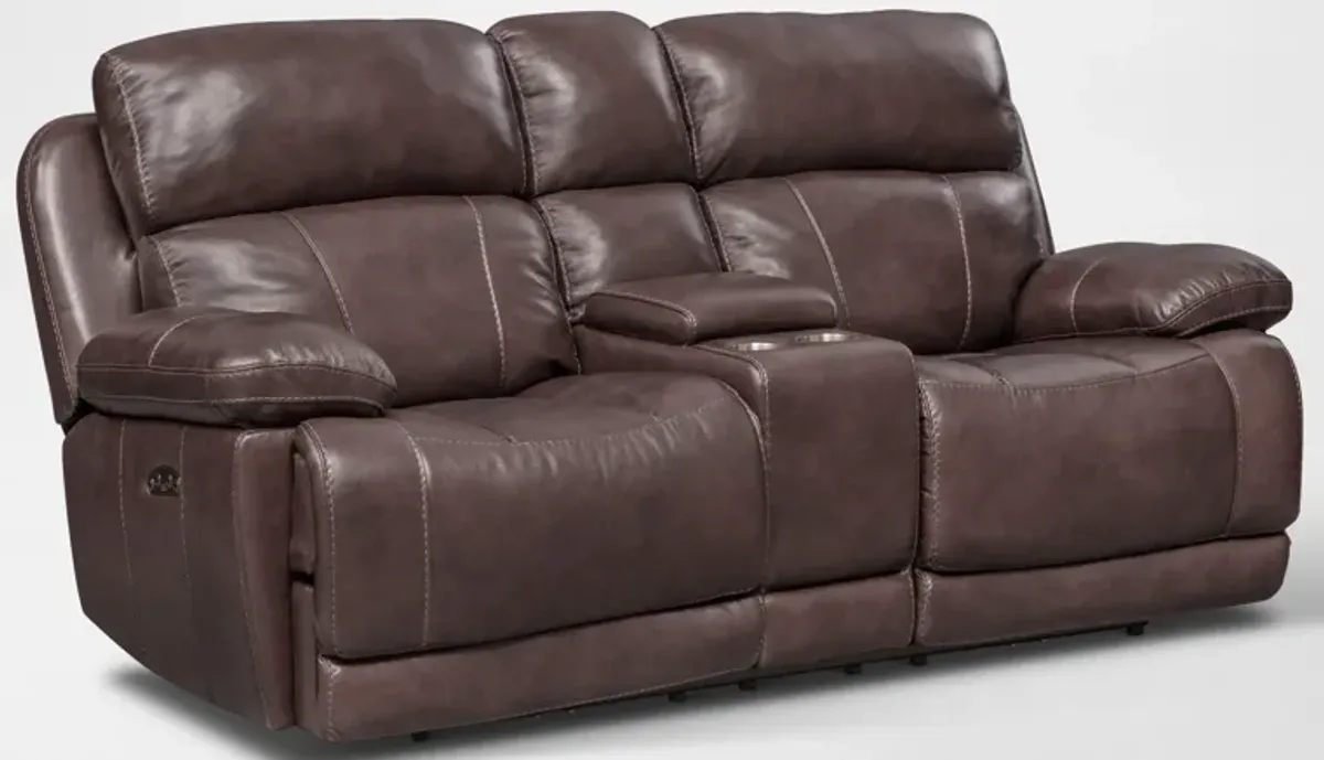 Monte Carlo Dual-Power Reclining Loveseat - Chocolate