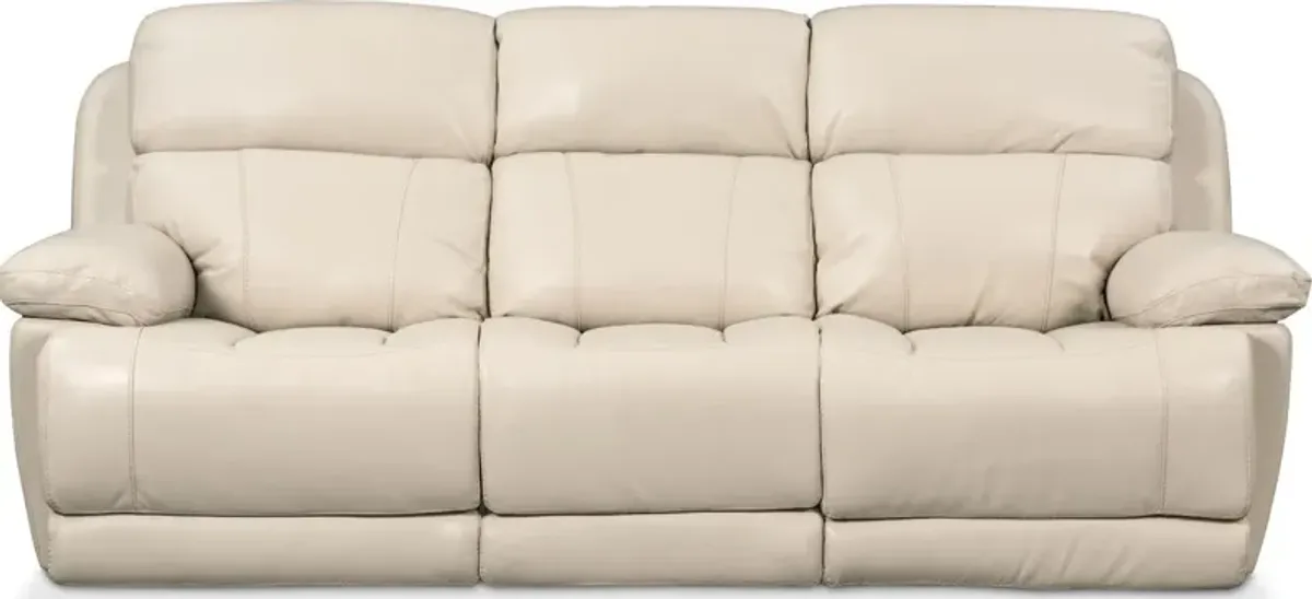 Monte Carlo Dual-Power Reclining Sofa - Cream