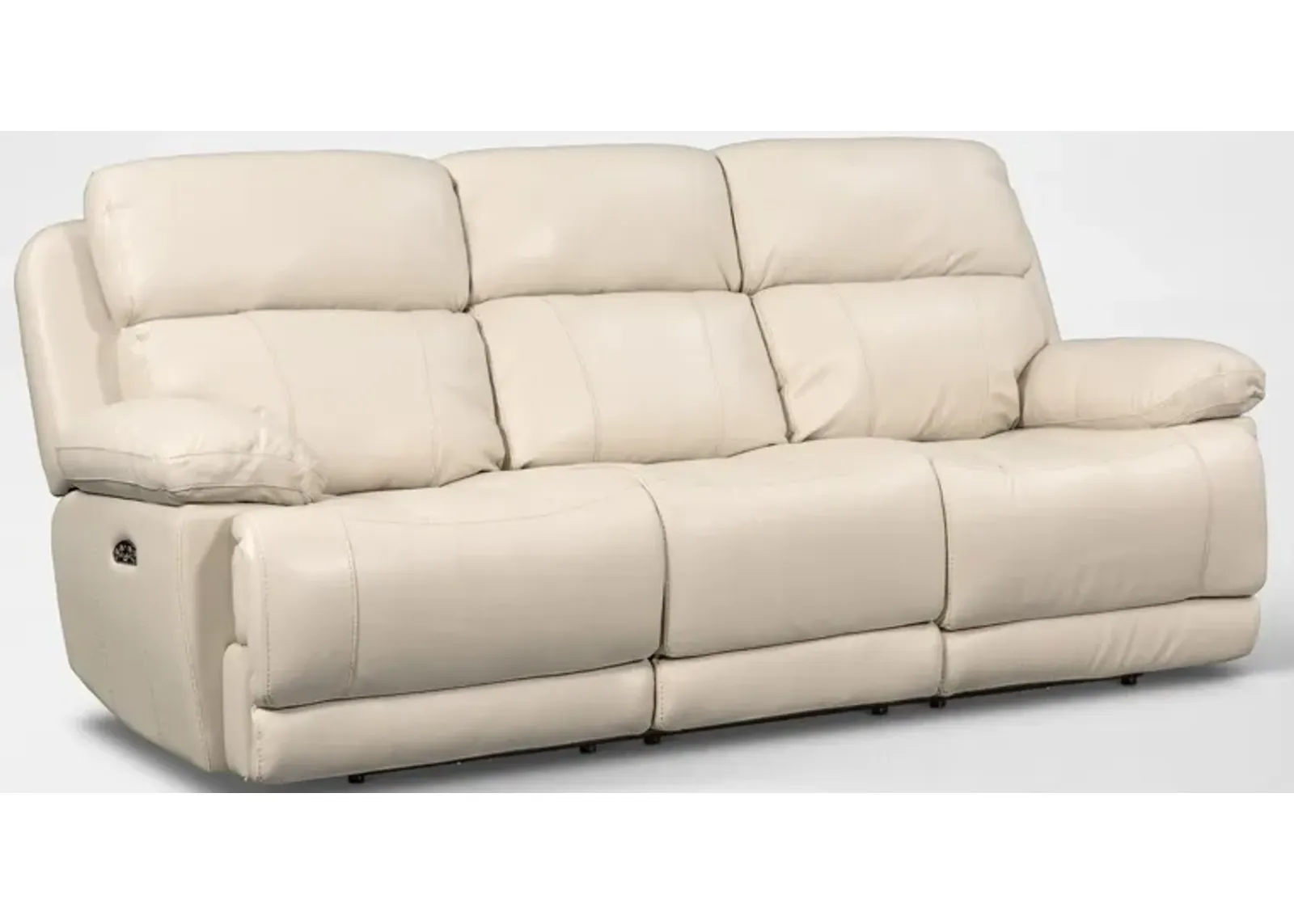 Monte Carlo Dual-Power Reclining Sofa - Cream