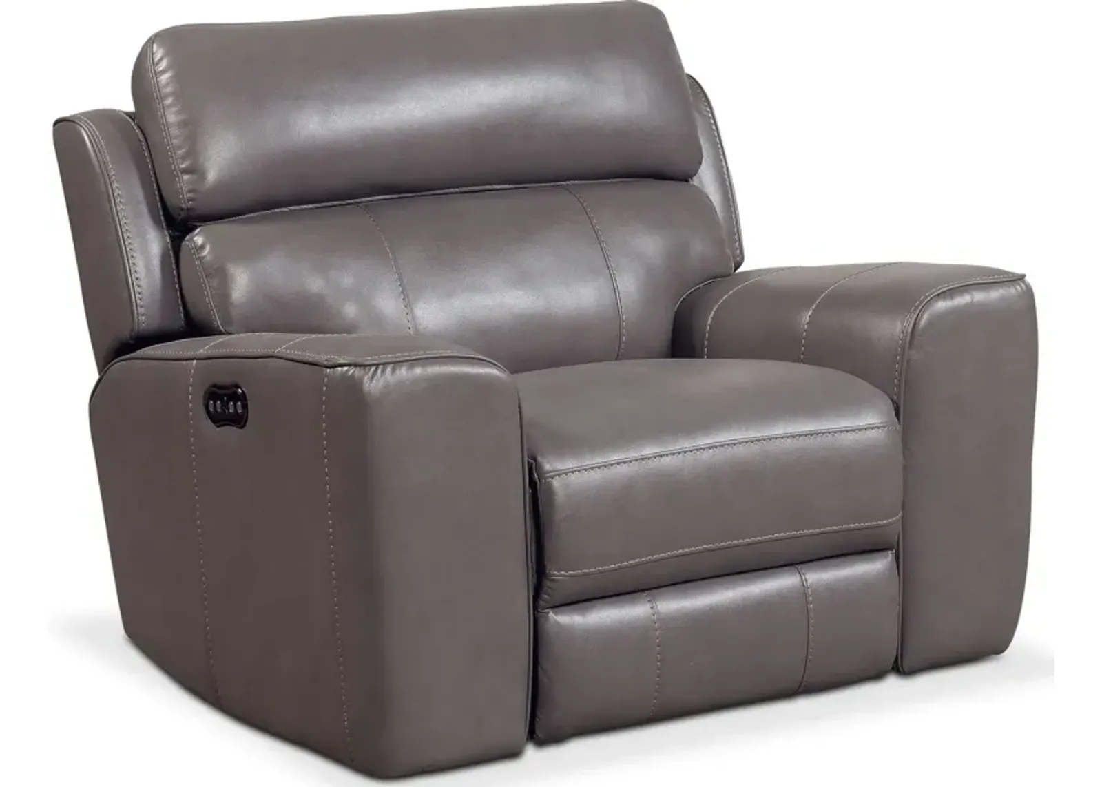 Newport Dual-Power Recliner - Gray