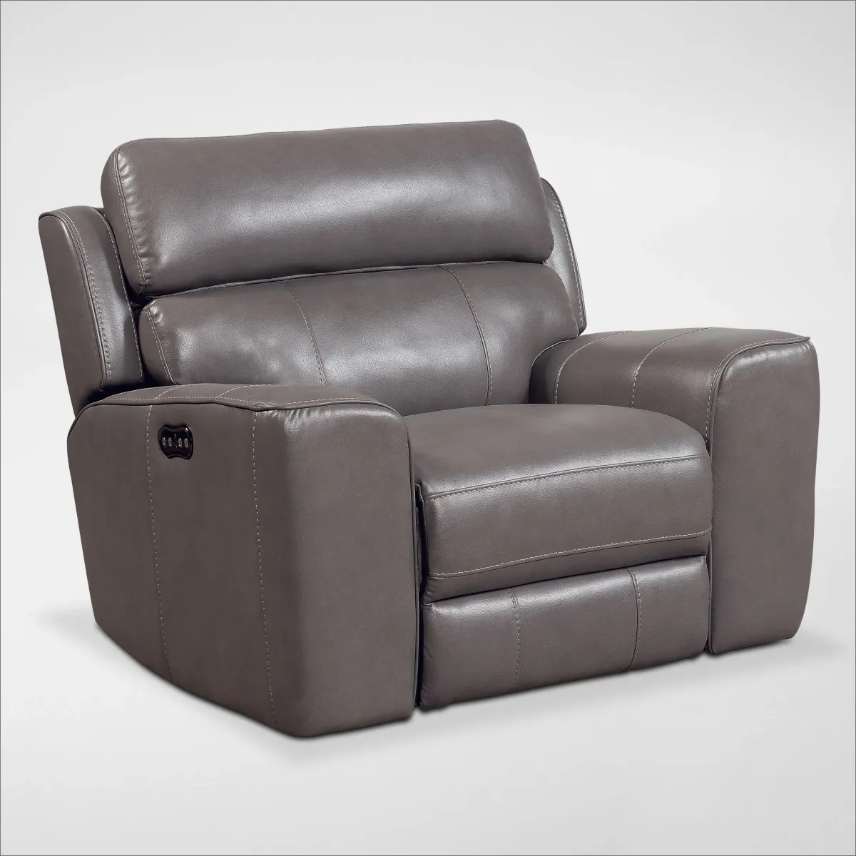 Newport Dual-Power Recliner - Gray