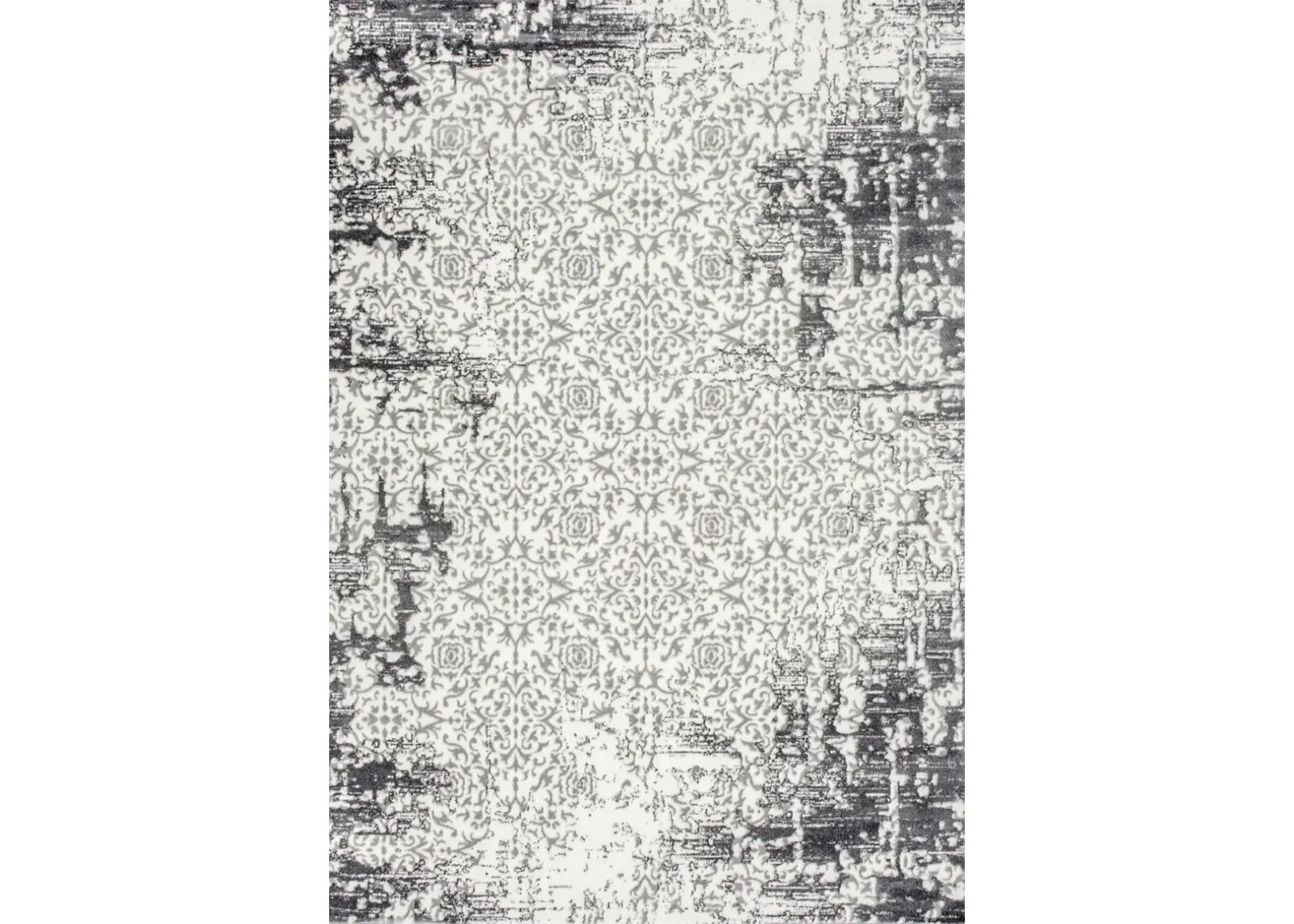 Anthurium 5X7 Rug - White/Gray