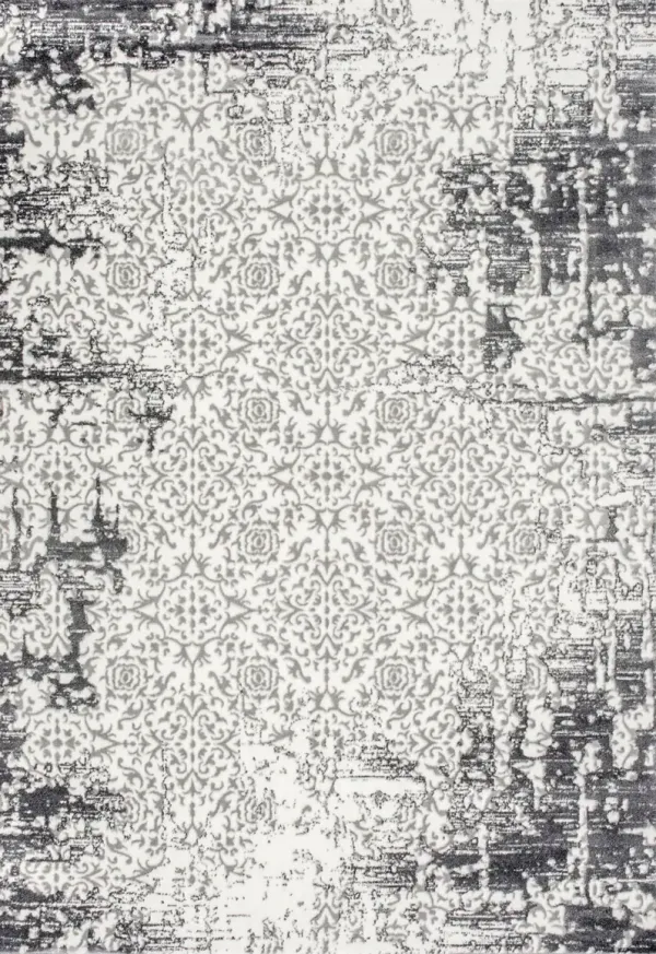 Anthurium 5X7 Rug - White/Gray