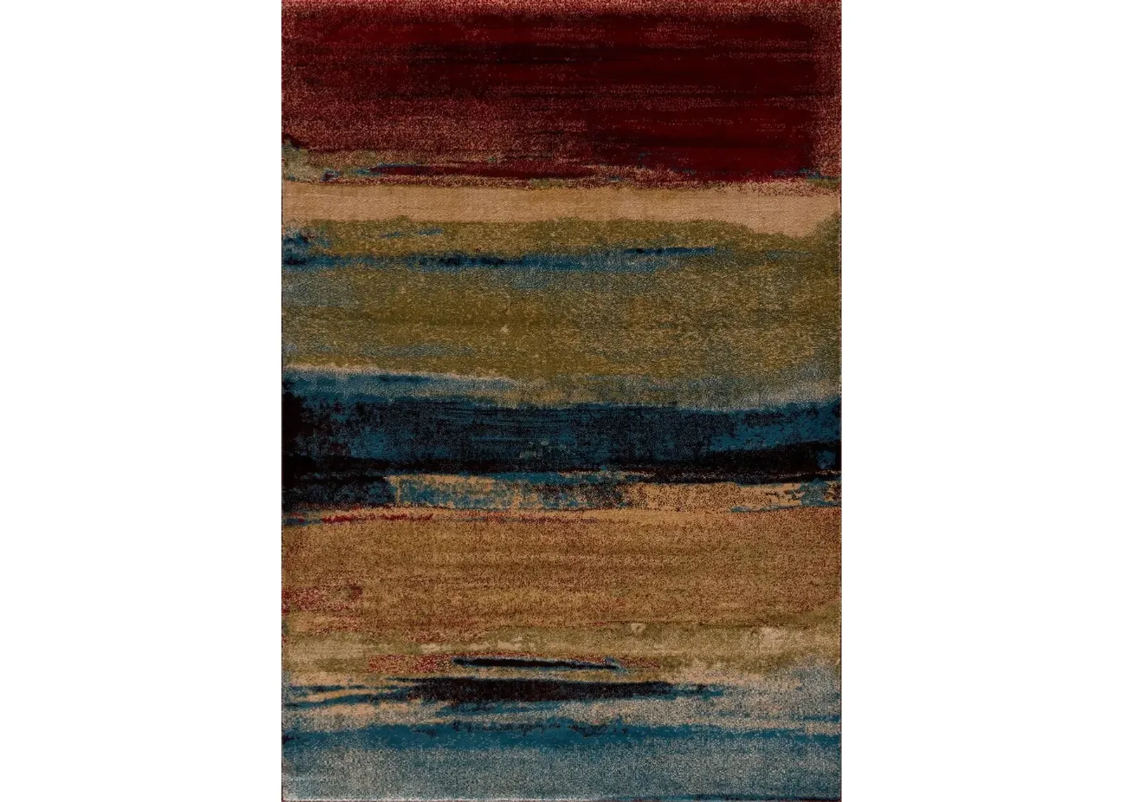 Clematis 5X7 Rug - Red Multi