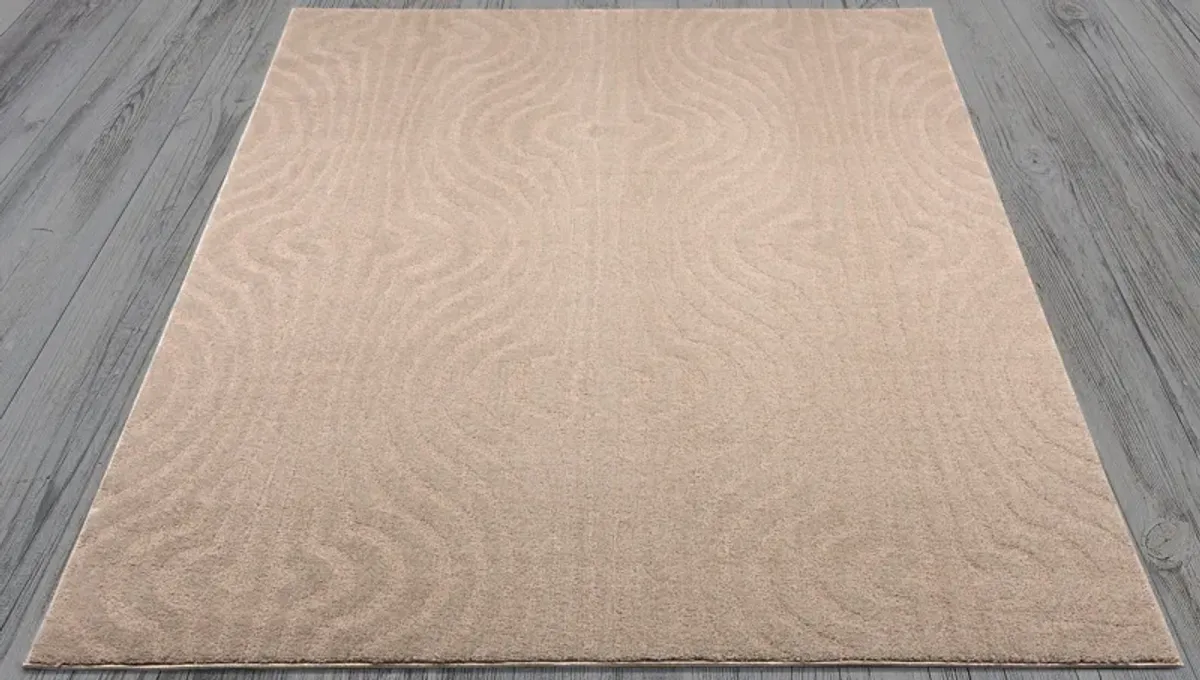 Eustoma 5X7 Rug - Beige