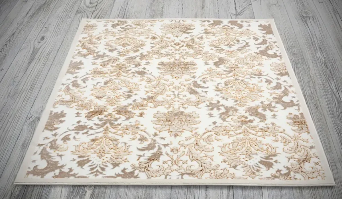 Hypericum 7X10 Rug - Brown/White