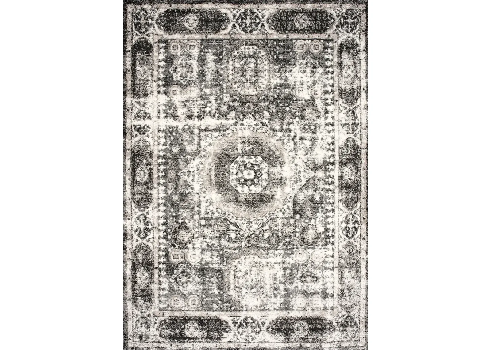 Jonquil 5X7 Rug - Black/White