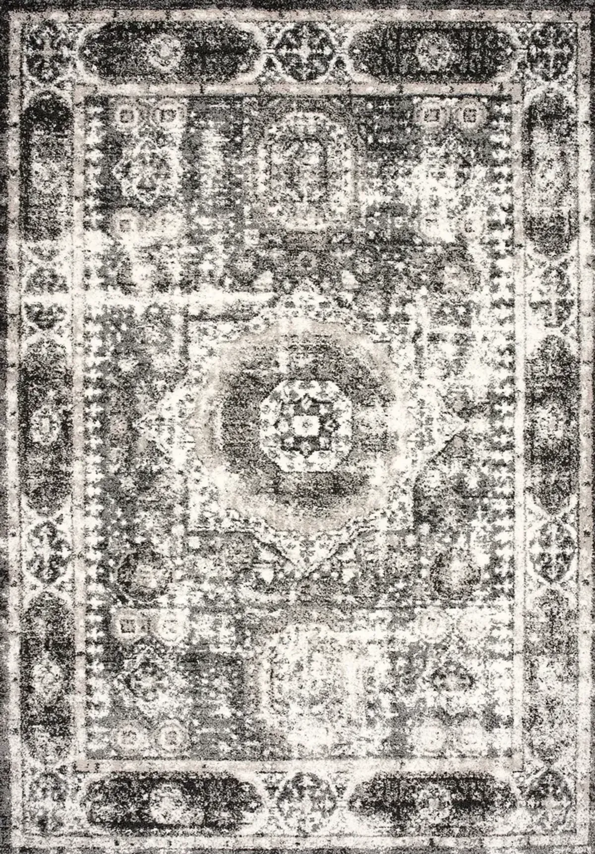 Jonquil 5X7 Rug - Black/White