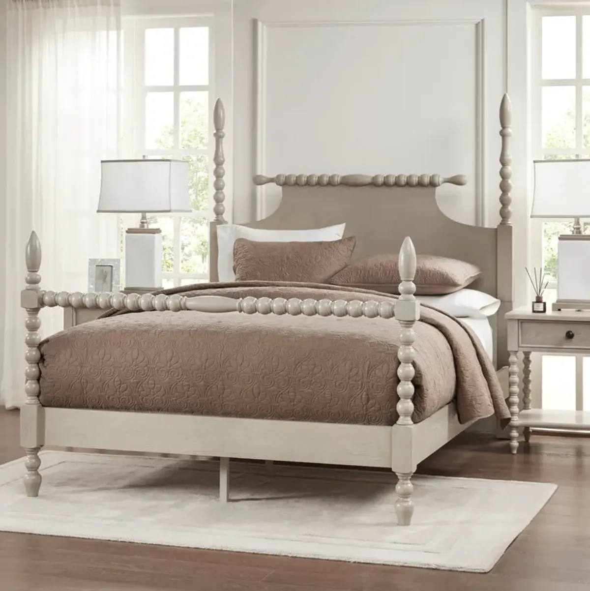 Hillary Queen Platform Bed - Natural