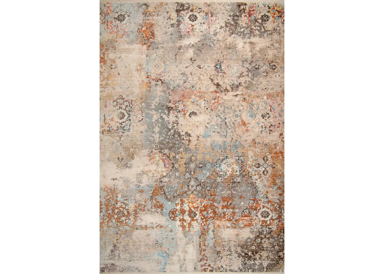 Midsummer 5' x 8' Area Rug - Cream/Rust