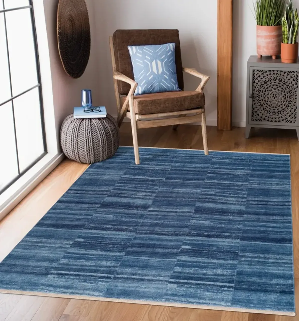 Midsummer 5' x 8'  Area Rug - Blue