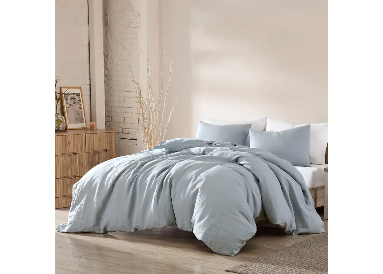 Dublin 3-Piece King Comforter Set - Light Blue