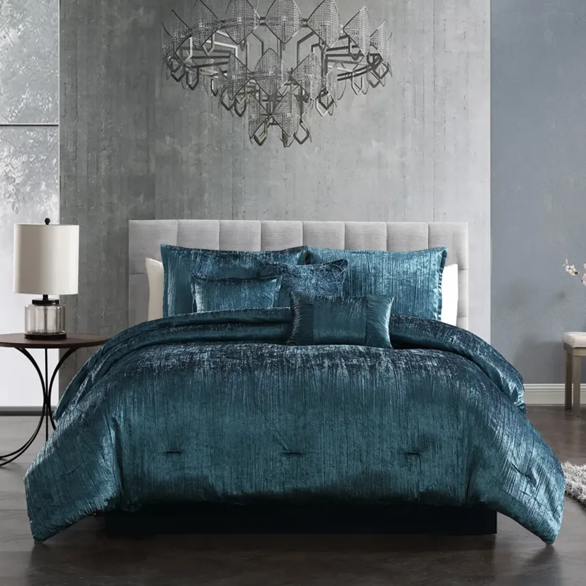 Galway 7-Piece Queen Comforter Set - Blue