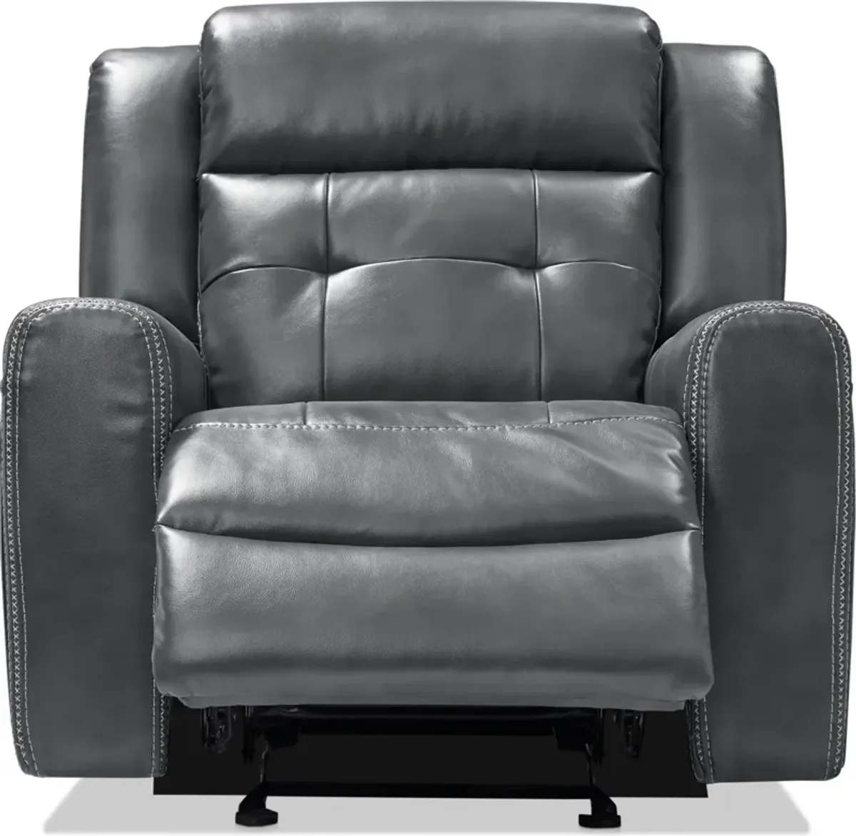 Damen Dual-Power Recliner - Charcoal