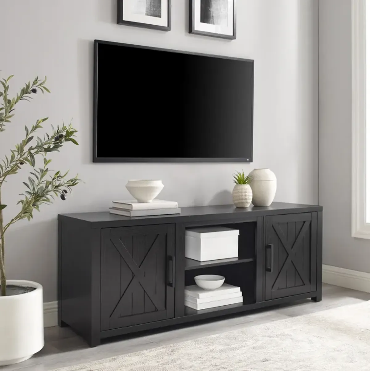 Zyla 58" TV Stand - Black