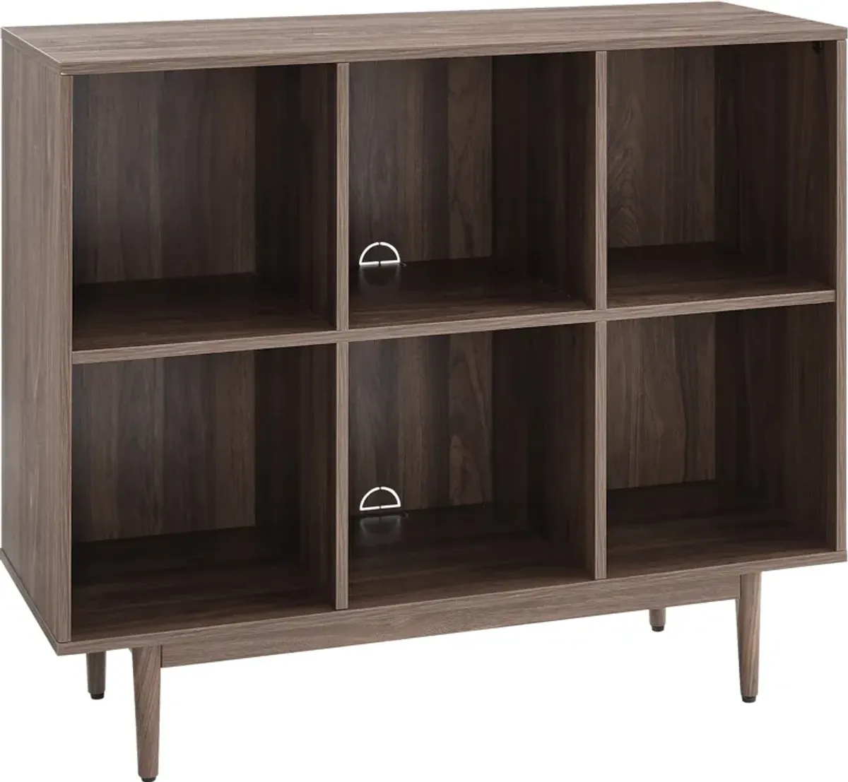 Dennis 6 Cube Bookcase - Walnut